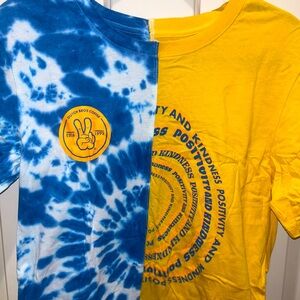 Tie Dye Blue/Yellow, Positivity and Kindness, Dutch Bros Shirt